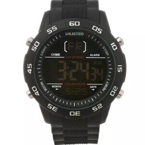 Unlisted by Kenneth Cole Men's Rubber Strap Digital Watch - New (Never Used)